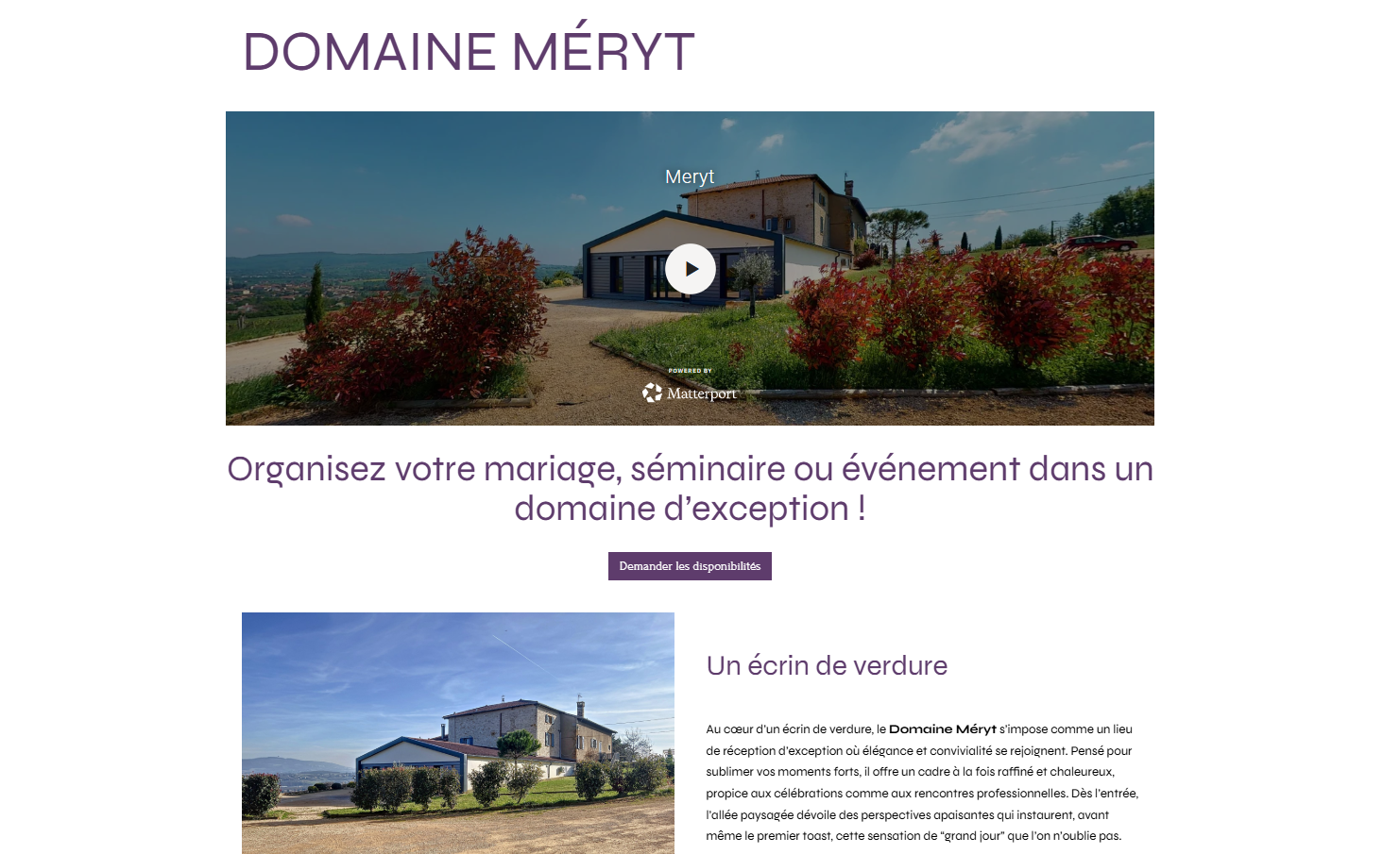 Site - Domaine Méryt